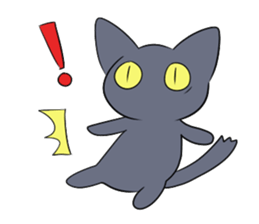 Life of black cat2 sticker #5175806