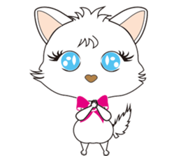White Cat desu sticker #5176767