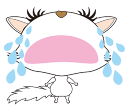 White Cat desu sticker #5176769