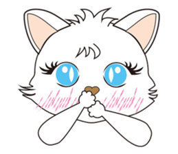 White Cat desu sticker #5176770