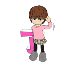 Usual basketball girl sticker #5176899