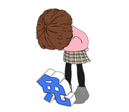 Usual basketball girl sticker #5176915