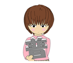 Usual basketball girl sticker #5176919