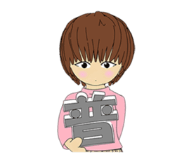 Usual basketball girl sticker #5176919