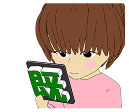 Usual basketball girl sticker #5176930