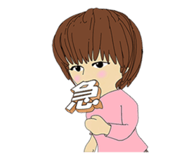 Usual basketball girl sticker #5176931