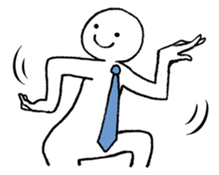 Dancing office worker sticker #5177028