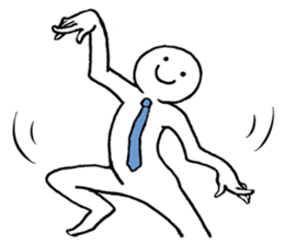 Dancing office worker sticker #5177031
