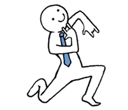 Dancing office worker sticker #5177035