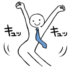 Dancing office worker sticker #5177049