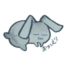 black rabbit Sticker sticker #5177539