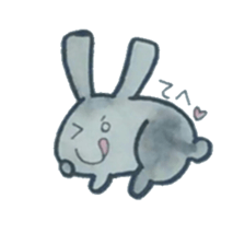 black rabbit Sticker sticker #5177540