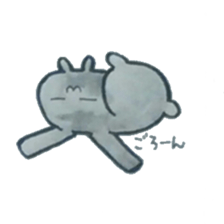 black rabbit Sticker sticker #5177545