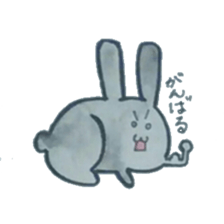 black rabbit Sticker sticker #5177547