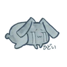 black rabbit Sticker sticker #5177550