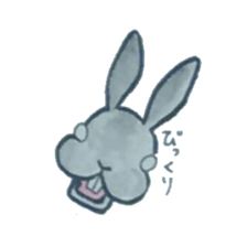 black rabbit Sticker sticker #5177553