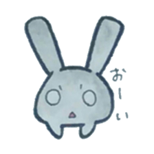 black rabbit Sticker sticker #5177554