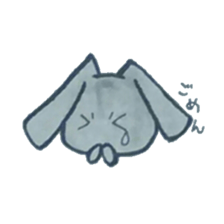 black rabbit Sticker sticker #5177557