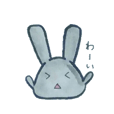 black rabbit Sticker sticker #5177558