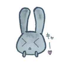 black rabbit Sticker sticker #5177559
