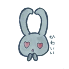 black rabbit Sticker sticker #5177560