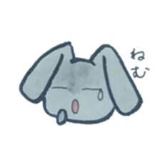 black rabbit Sticker sticker #5177563