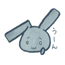 black rabbit Sticker sticker #5177564