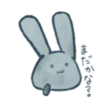 black rabbit Sticker sticker #5177566