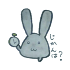 black rabbit Sticker sticker #5177570