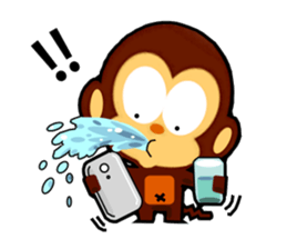 lovely monkey(3)~evolution sticker #5177772