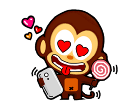 lovely monkey(3)~evolution sticker #5177773