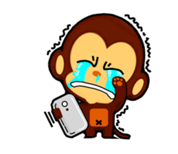 lovely monkey(3)~evolution sticker #5177774