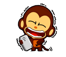 lovely monkey(3)~evolution sticker #5177775