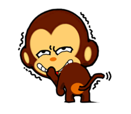 lovely monkey(3)~evolution sticker #5177779
