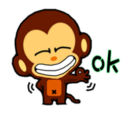 lovely monkey(3)~evolution sticker #5177798
