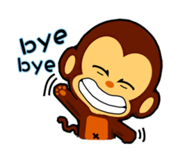 lovely monkey(3)~evolution sticker #5177806
