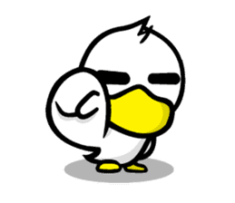 the name of the duck is a garta. sticker #5178417