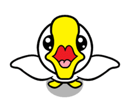 the name of the duck is a garta. sticker #5178419