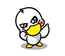 the name of the duck is a garta. sticker #5178420