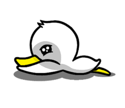 the name of the duck is a garta. sticker #5178422