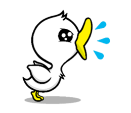 the name of the duck is a garta. sticker #5178424