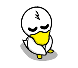 the name of the duck is a garta. sticker #5178430