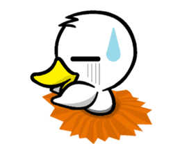 the name of the duck is a garta. sticker #5178432
