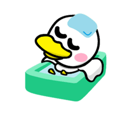 the name of the duck is a garta. sticker #5178433
