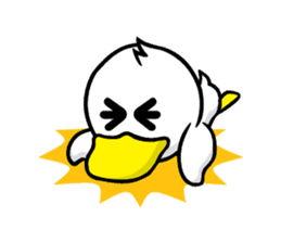 the name of the duck is a garta. sticker #5178435