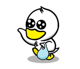 the name of the duck is a garta. sticker #5178438