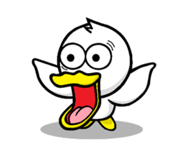 the name of the duck is a garta. sticker #5178439