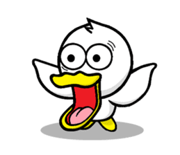 the name of the duck is a garta. sticker #5178439