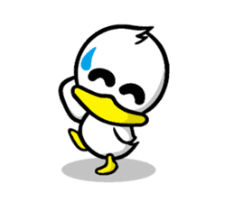 the name of the duck is a garta. sticker #5178440