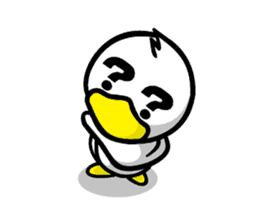 the name of the duck is a garta. sticker #5178442